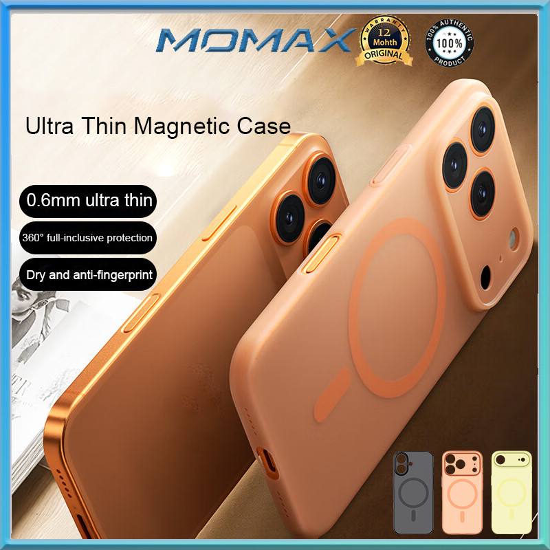 Momax Matte Magnetic Case สําหรับ iPhone 17 Pro Max Air M Lite Ultra Thin ฝาหลัง
