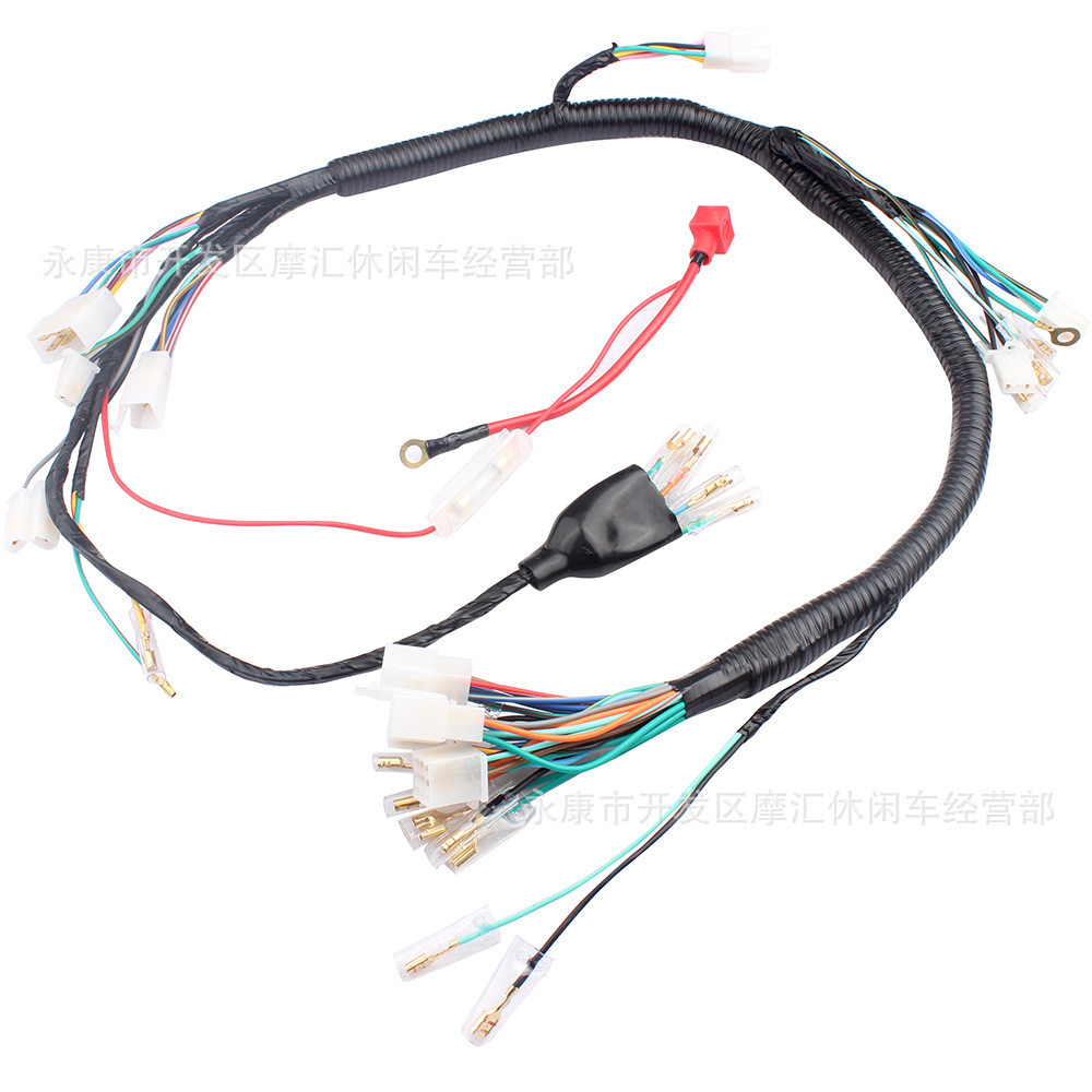 รถจักรยานยนต์เหมาะสําหรับ Honda ZJ125 CG125 Italika DT125 FT125 วงจรสายรัดสายไฟรถยนต์ทั้งคัน