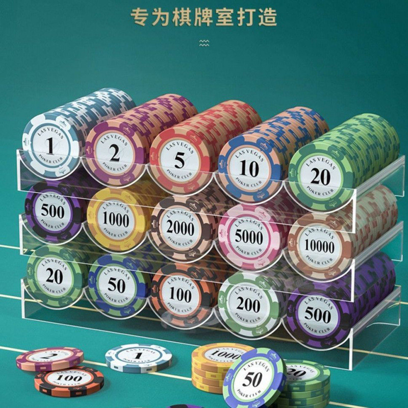 Mahjong Chips การ์ดห้องหมากรุก ชิปเหรียญ Texas Holdem Points เหรียญเล่น Mahjong Texas Chips Set