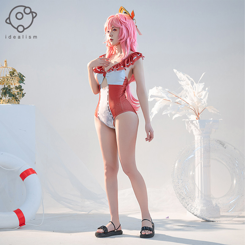 ชุดว่ายน้ำคอสเพลย์ Yae Miko จาก Genshin Impact โดย Scrap Fox Dead Reservoir