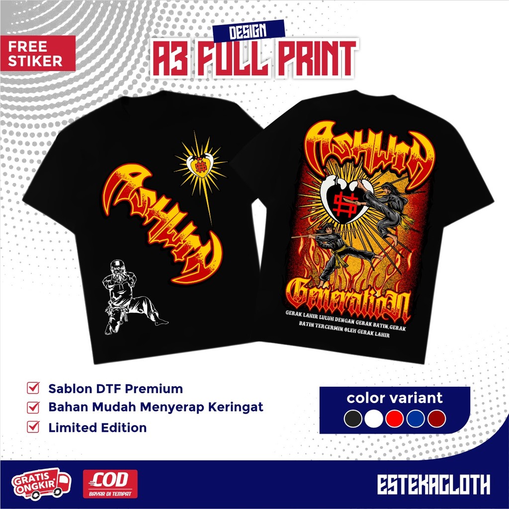 เสื้อยืด PSHW ASHWIN GENERATION, BIRTH MOVEMENT, PASSING WITH BATIN MOVEMENT - เสื้อยืด PSHW - เสื้อ