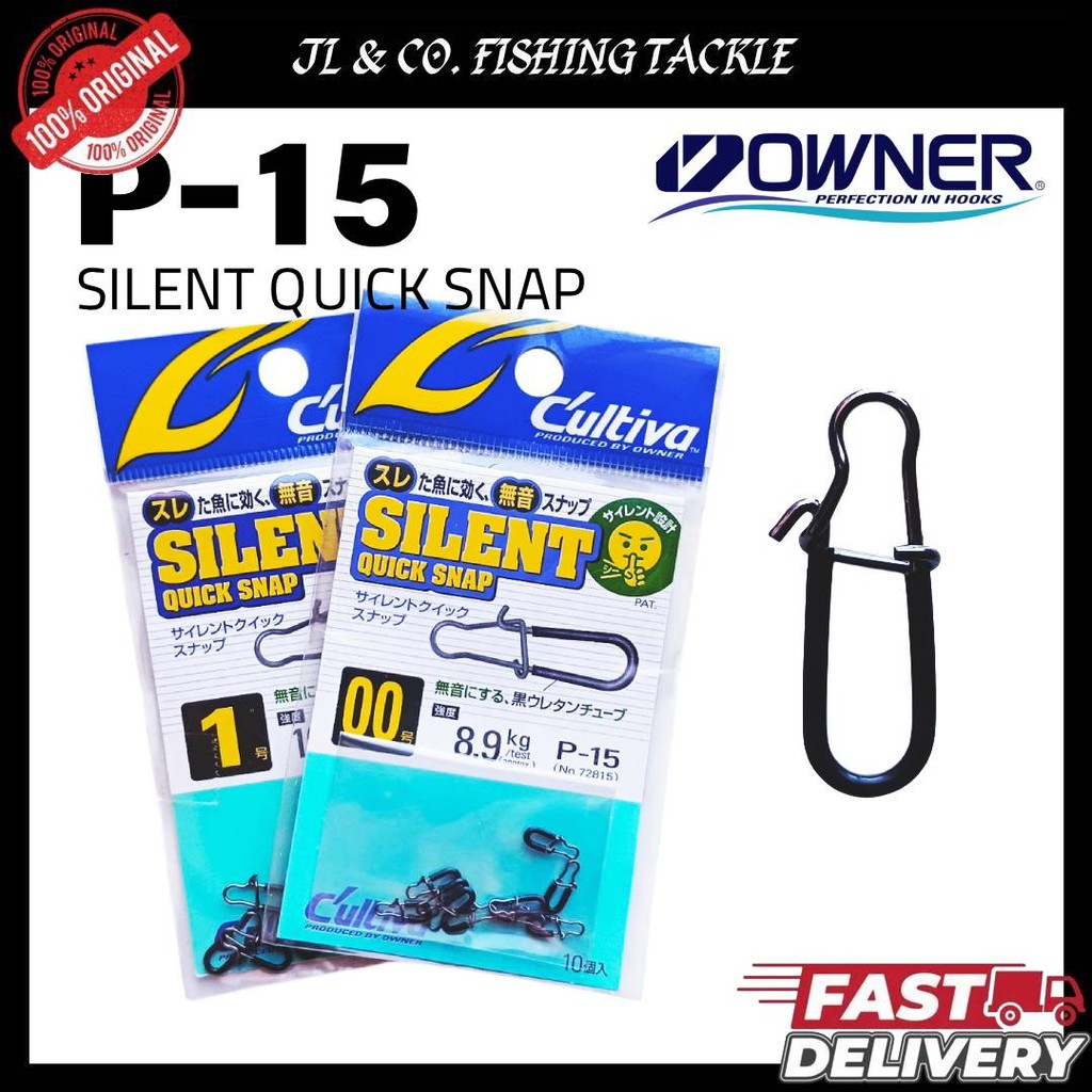 OWNER CULTIVA SILENT QUICK SNAP 72815 P-15 FISHING SNAP