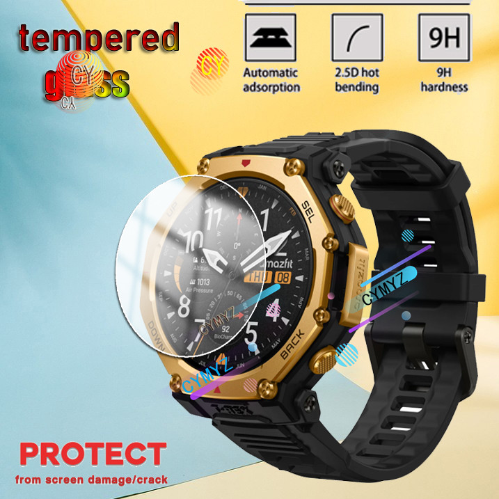 Amazfit T REX 3 Pro ฟิล์ม 9H กระจกนิรภัยป้องกันหน้าจอ Amazfit T REX 3 Pro ฟิล์มใส Amazfit T REX 3 Pr