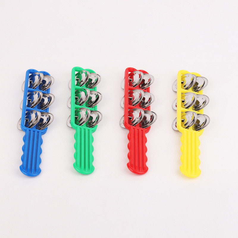 6 Bell Board Cymbal Orff เครื่องดนตรี Early Teaching Aids รองรับ Rattle พลาสติกหก Bell กระดานขนาดใหญ