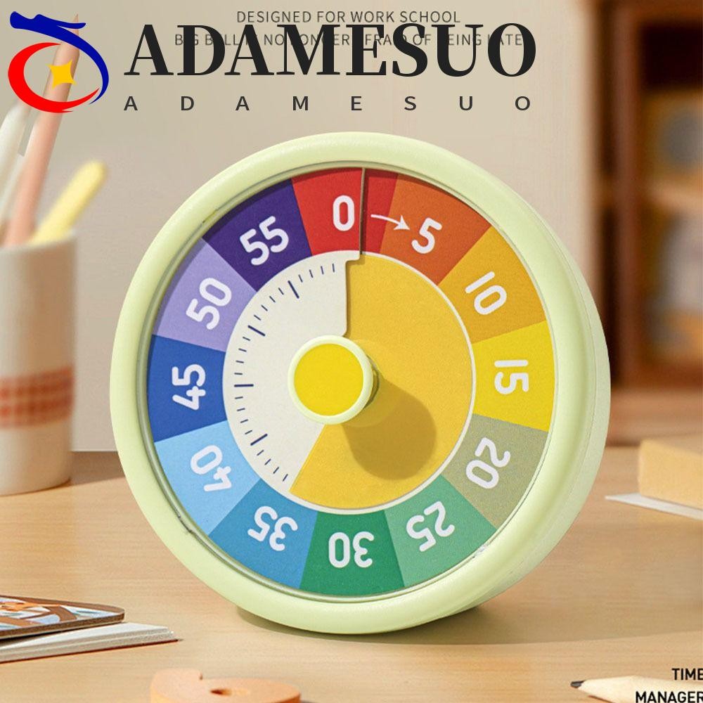 ADAMESUO Visual Timer, การจัดการเวลา Silent Counting Timer, Multifunctiona Round Alarm Clock Visuali