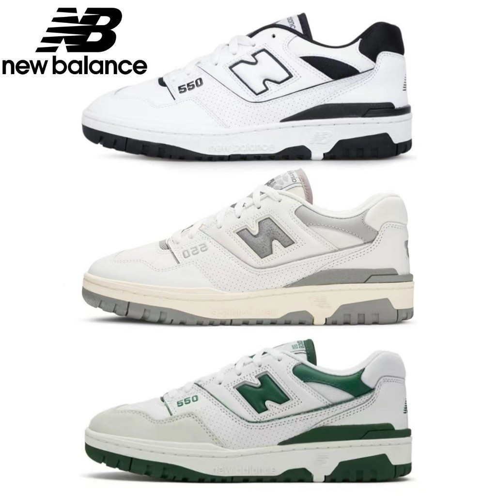 New Balance 550 NB 550 รองเท้าสเก็ตบอร์ดกีฬาลําลองผู้ชายผู้หญิง Retro nb550