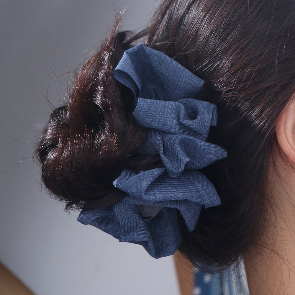 เจรีมี1สีฟ้าสีดําโบว์ ชญอง,กรงเล็บคลิปต่อผมมวยผมสังเคราะห์,อุปกรณ์ผม น่ากลัว ผมชิ้นปุยหัวบอลวิกผมผู้หญิง - รูปที่ 3