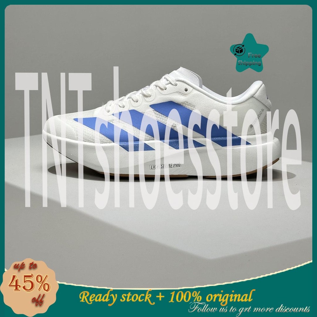 Adizero Evo SL M JS4454 รองเท้าวิ่งผู้ชายและผู้หญิงกีฬารองเท้า Breathable 2025