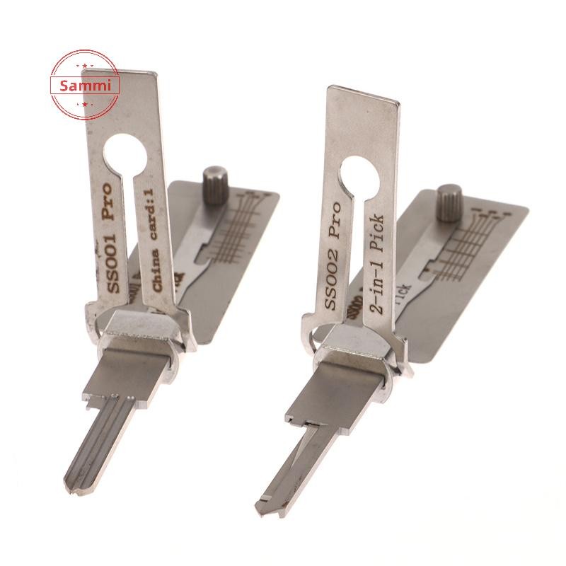 Sammi 2 In 1 ล็อค Key Precision Hook และเลือกชุด O-Ring Pick-up ชุดบํารุงรักษาซ่อมเครื่องมือรถปลดล็อควิศวกรรม SS001 SS002 TH