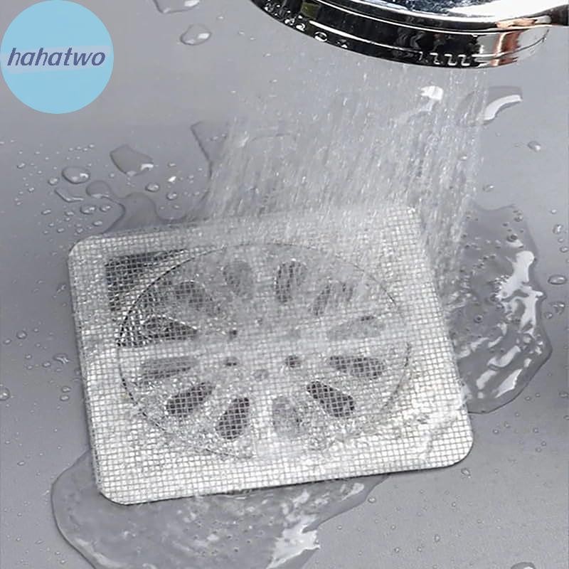 Ha 1/10 ชิ้นทิ้งชั้นท่อระบายน้ําสติกเกอร์ห้องอาบน้ําฝักบัวท่อระบายน้ําผม Catcher ฝาครอบอ่างล้างจานกรองผมกรองตาข่ายสติกเกอร์ TH - รูปที่ 4