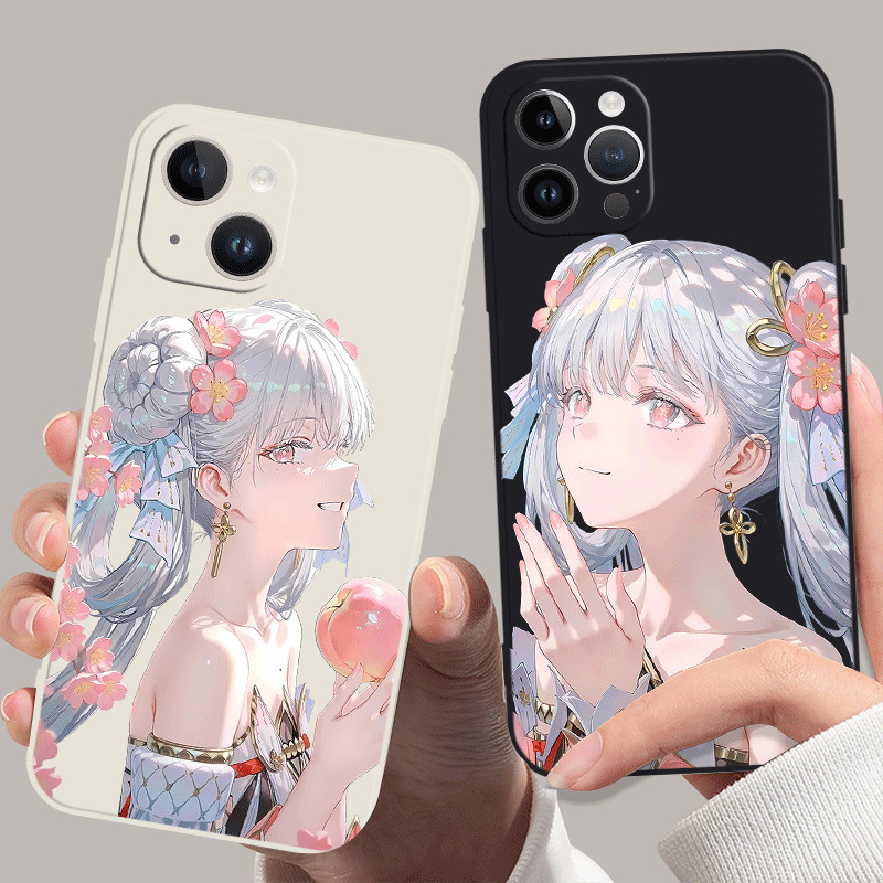 เคส iPhone 17 Wuthering Waves Jinhsi peach blossom iPhone 16 15 14 13 12 11 Plus Pro Max X XR XS SE 