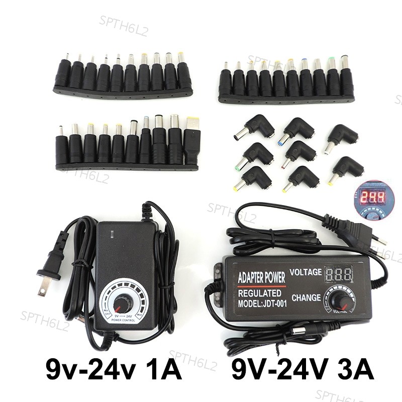ปรับได้ 9 V-24 V 12 V 24 V 1A 3A 24 W 72 W Power Supply อะแดปเตอร์ชาร์จ AC 220V พร้อม DC 8/10/34pin 