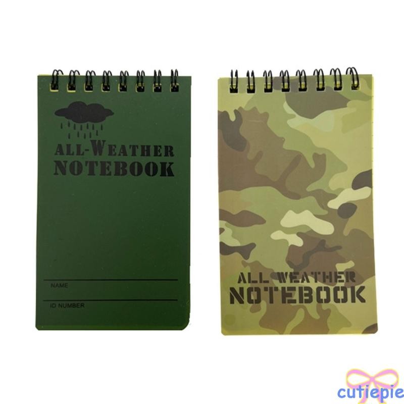 Cutie Weatherproof Notebook All Weather Pocket Tactical Notepad Memo-Paper Notepad