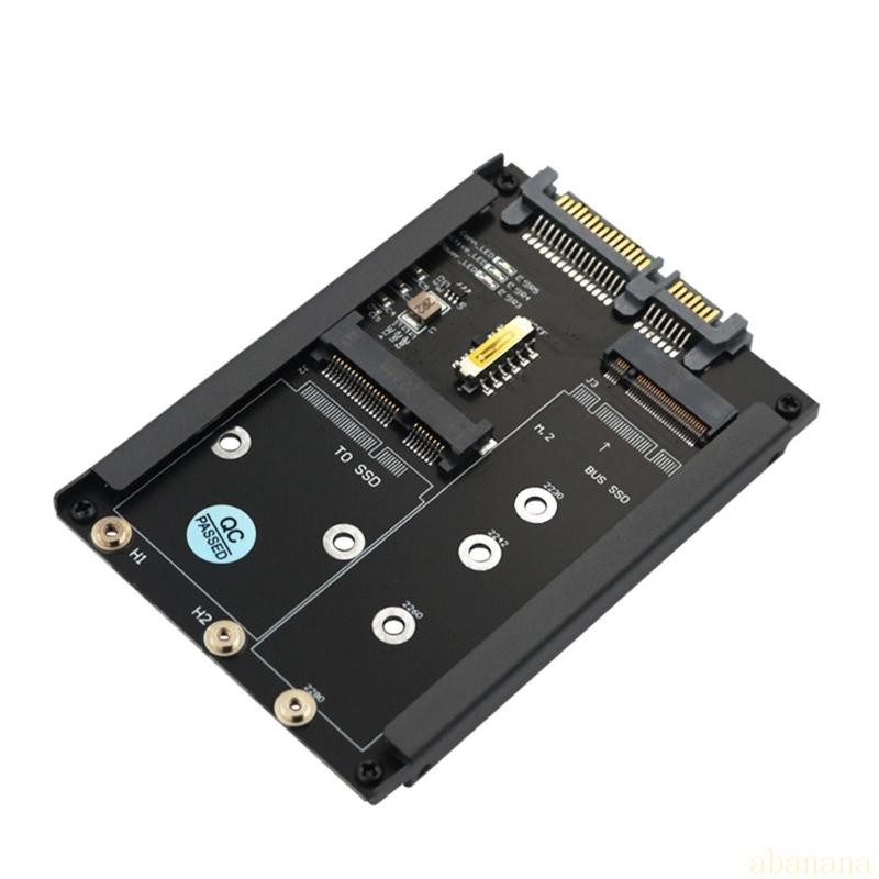 Abanana M 2 MSATA to SATA3 0 การ์ดการแปลงพร้อมความเร็วและฐานโลหะที่รวดเร็ว 6Gbps รองรับ M 2 SATA3 0 