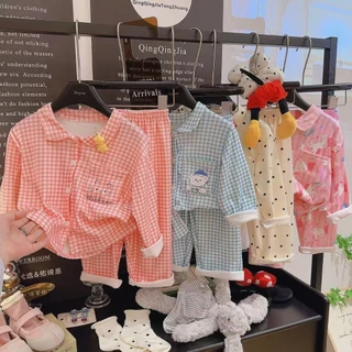 COCO ชุดนอนเด็กผู้หญิง เสื้อแขนยาว+กางเกงขายาว เนื้อนิ่ม รุ่นAHD59