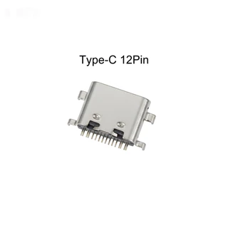 ตูดชาร์จ Type-C USB (12Pin) Mid Mount 0.8mm .ใช้ได้หลายรุ่น #091