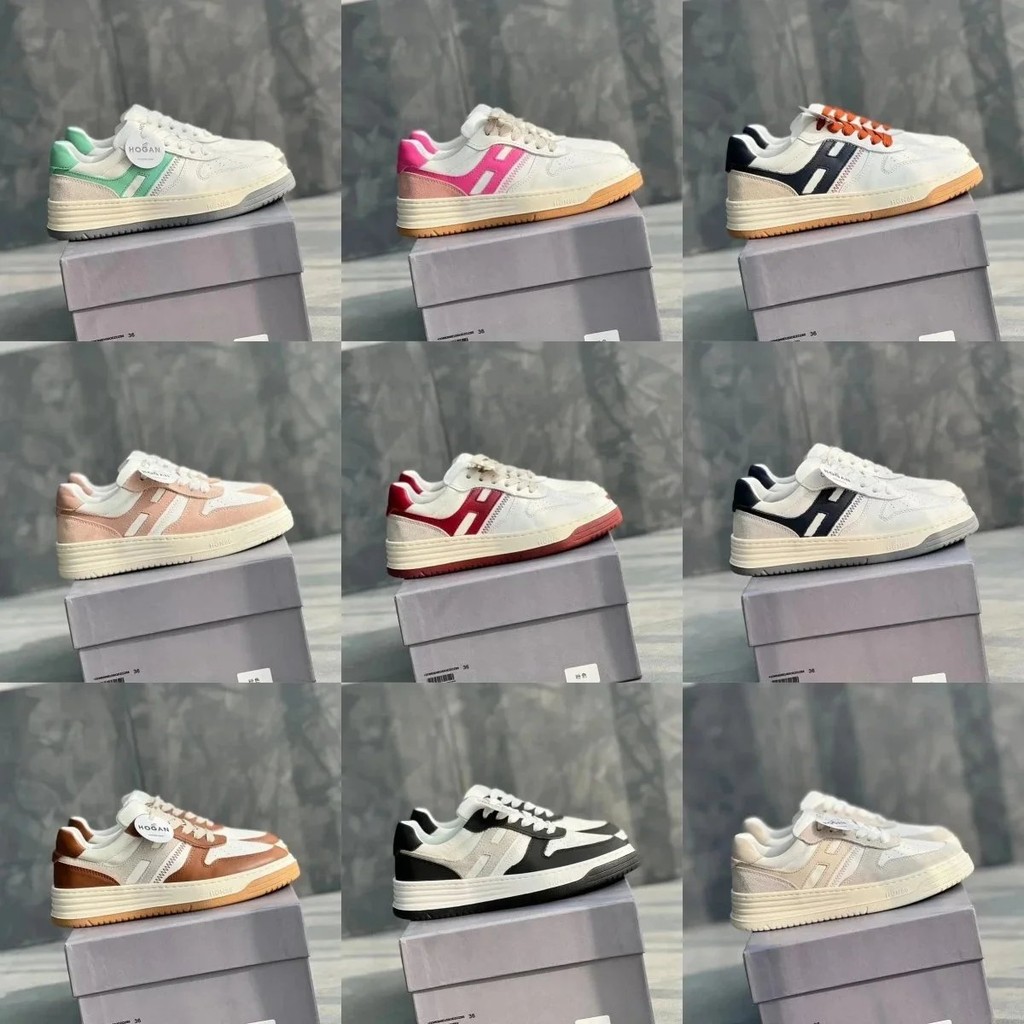รองเท้าลำลอง Hoga Hoga H630 Series ทรง Retro ขาว หนานุ่มเพิ่มความสูง สำหรับทั้งผู้ชายและผู้หญิง