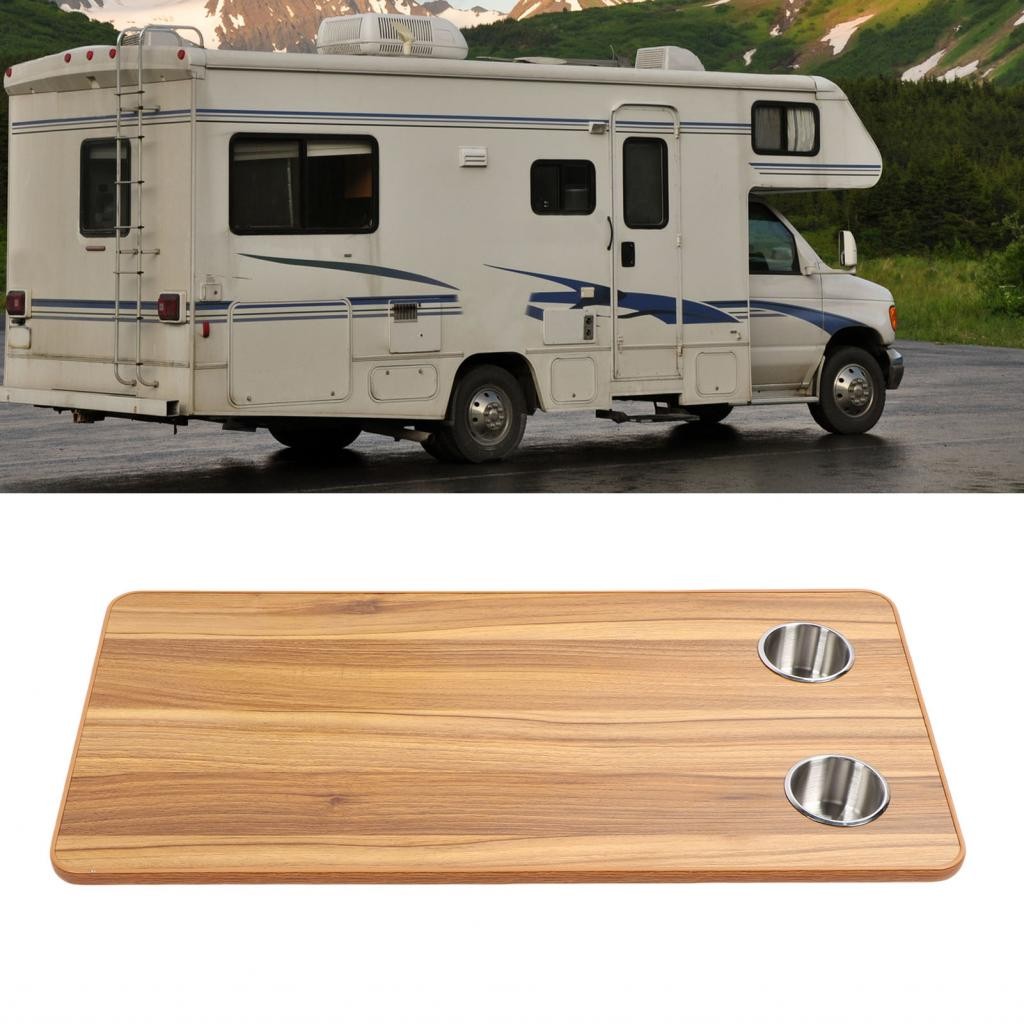 Thooth Asixxsix RV ตารางเปลี่ยนด้านบน 31.5x15.75 นิ้วไม้เนื้อแข็งรูปสี่เหลี่ยมผืนผ้า Pontoon เรือ 2 