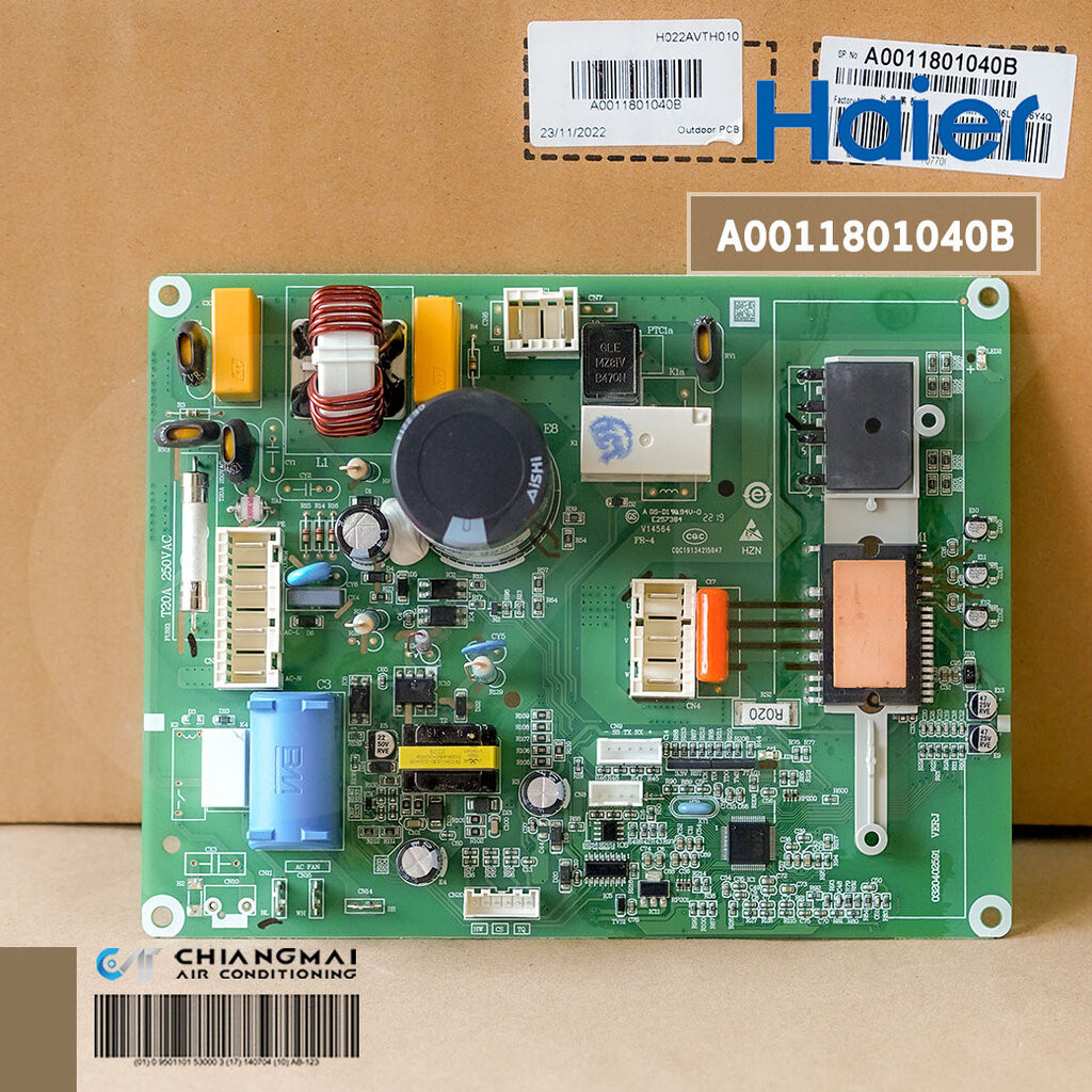 A0011801040B แผงวงจรแอร์ Haier แผงบอร์ดแอร์ไฮเออร์ บอร์ดคอยล์ร้อน รุ่น HSU-12VTRA03T, HSU-12VTAA03T,