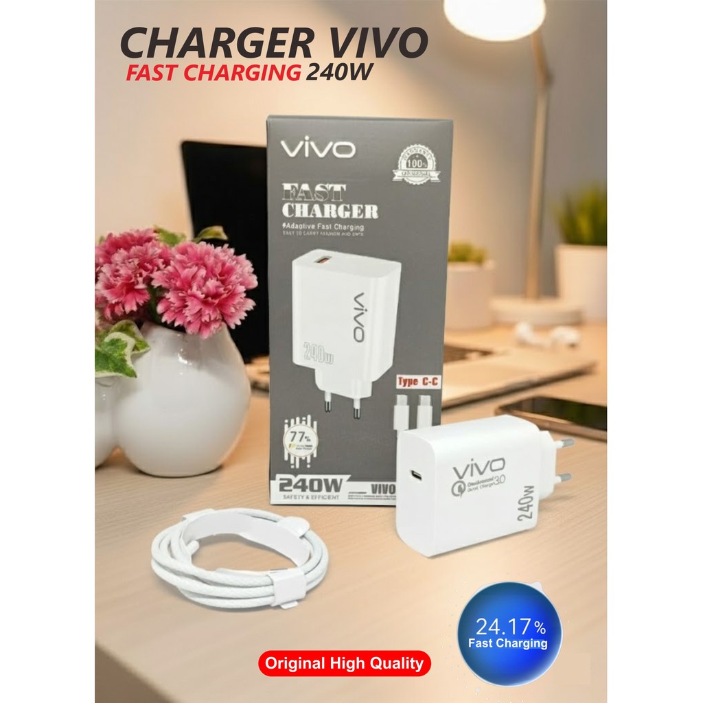 Vivo V29 240w PD Usb C Charger Set Type C ถึง Type C สายรองรับ Fast Charging Universal สําหรับ Andro