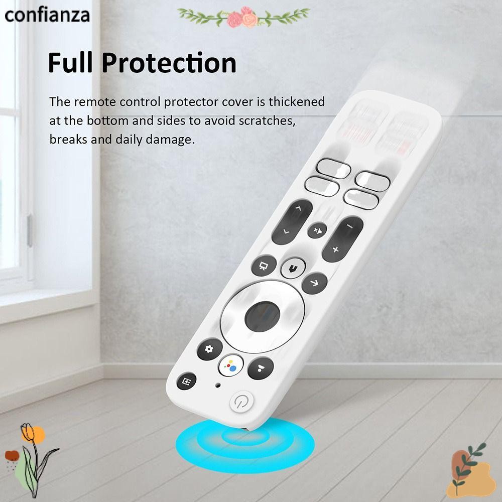 CONFIANZA TV Stick Cover ซิลิโคนสีทึบ กันกระแทกและปกป้องสำหรับ Onn Streaming Stick และ Android TV FH