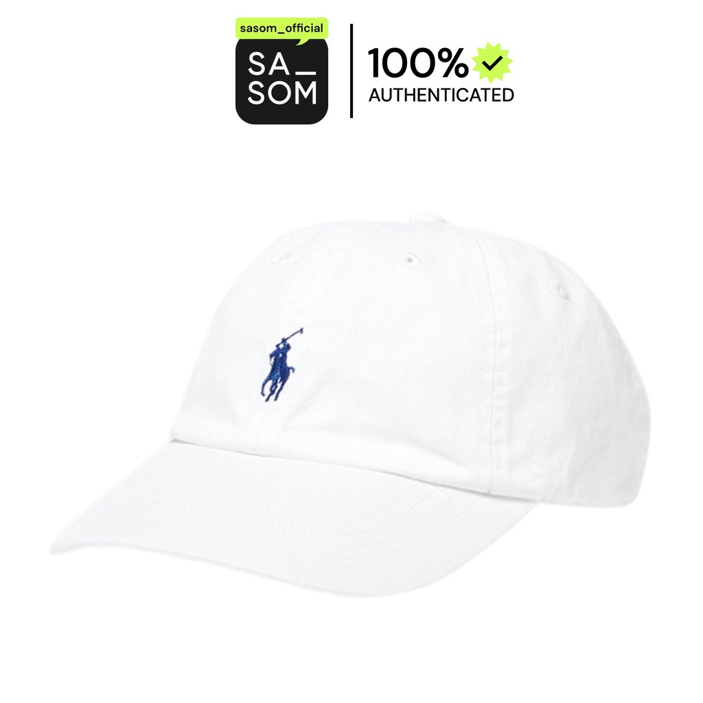 Polo Ralph Lauren قبعة Iconic قطن تشينو — أبيض
