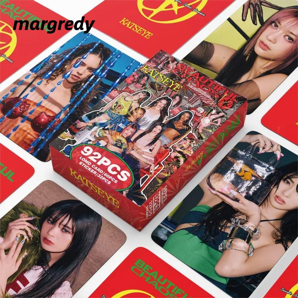 MARGREDY 92 ชิ้น/เซ็ต KATSEYE การ์ด Lomo, BEAUTIFULCHAOS LARA DANAELA KATSEYE อัลบั้ม LOMO การ์ด, HD