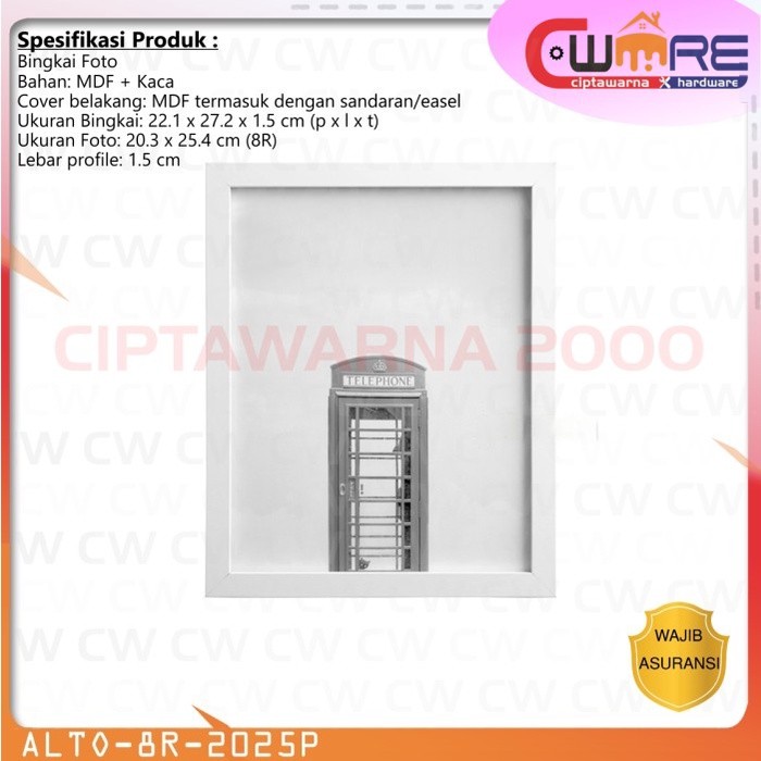 Alto Frame Quality Mdf Photo Display Frame Size 8 R - CW2K