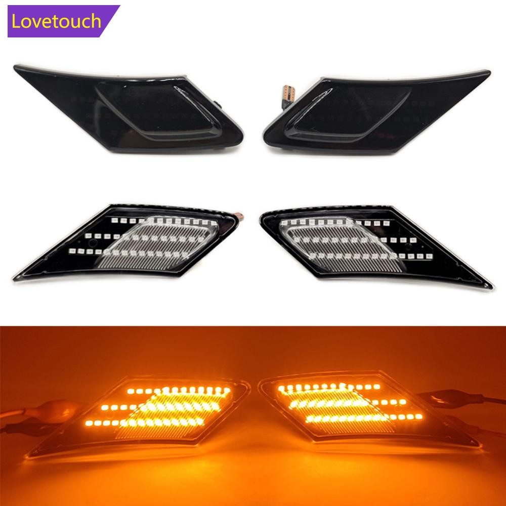 LOVETOUCH 2 ชิ้นรถ LED แบบไดนามิกไฟเลี้ยวด้านข้างตัวบ่งชี้ลําดับโคมไฟสําหรับ Toyota 86 FT86 GT86 Sci