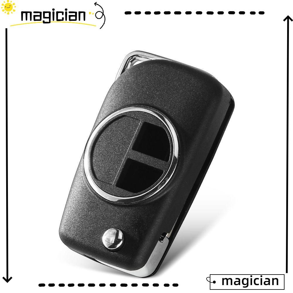 MAGICIAN Remote Key, Flip Uncut HU133R/SZ11R ใบมีดกุญแจรถ,ทนทาน 2 ปุ่มพับกุญแจรถสําหรับ Suzuki Swift