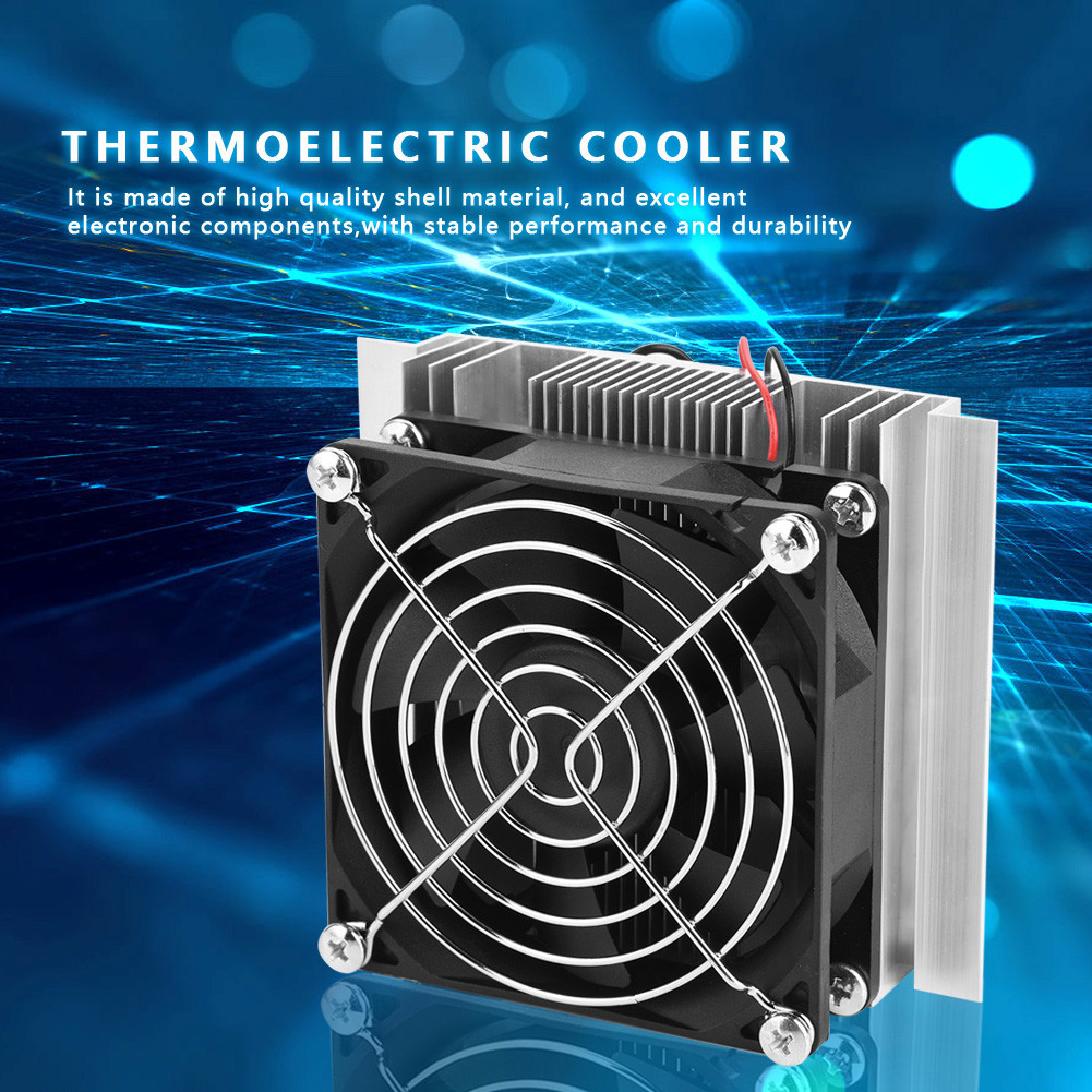 xstudio-TH Jiaocha 12V Semiconductor Refrigeration Thermoelectric Peltier Cold Plate Cooler พร้อมพัด