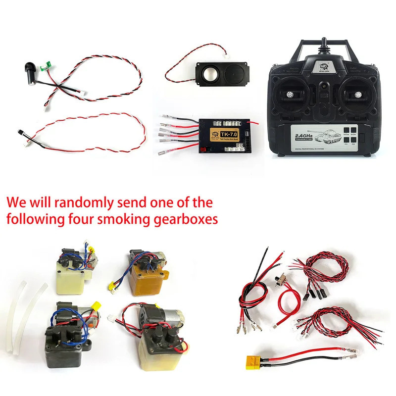 Accessories Heng Long TK5.3 to TK7.0 Ugraded ชุดอะไหล่สําหรับของเล่น 1/16 RC Tanks Tiger I T90 Sound