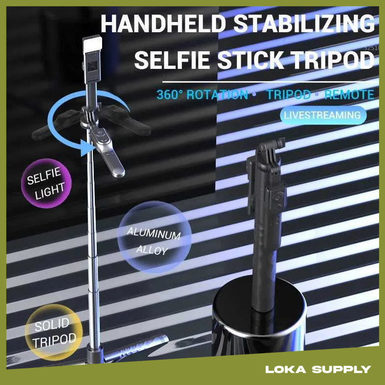 VCT Tongsis สมาร์ทโฟน Selfie Stick Stabilizer ขาตั้งกล้องระยะไกล Bluetooth - K28