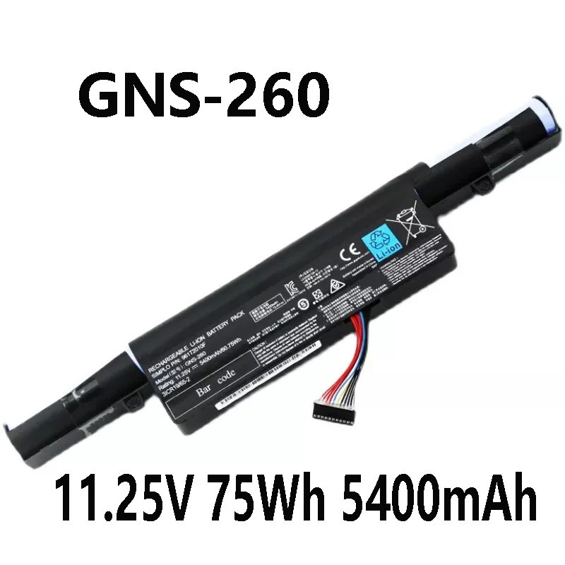 GNS-260 11.25V 75Wh 5400mAh แบตเตอรี่แล็ปท็อปสําหรับ Gigabyte P55G P55K P55W V4 V5 V6 V7 Series 961T