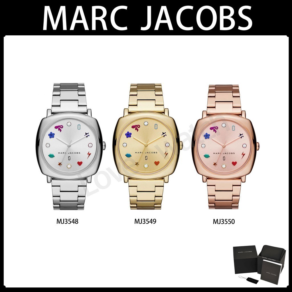 Marc jacobs MJ3548 MJ3549 MJ3550 - 34 mm แบรนด์เนมแท้ 100% สําหรับผู้หญิง