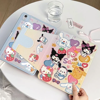 ✨ส่ง24ชม✨เคสiPadหมุน 360° Gen12 Gen11 Gen10 ที่ใส่ปากกา sanrio เคส iPad Air6/7 Air8 11/13 2026 Gen9