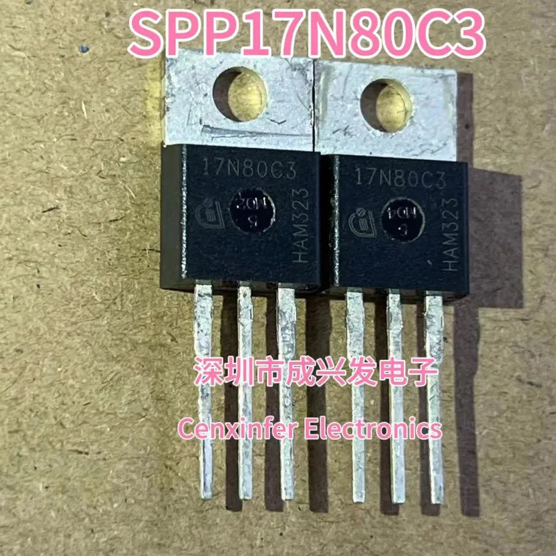 10PCS SPP17N80C3 SPP 17N80C3 17A 800V TO-220 N-Channel MOSFET MOSใหม่ทรานซิสเตอร์คุณภาพสูง