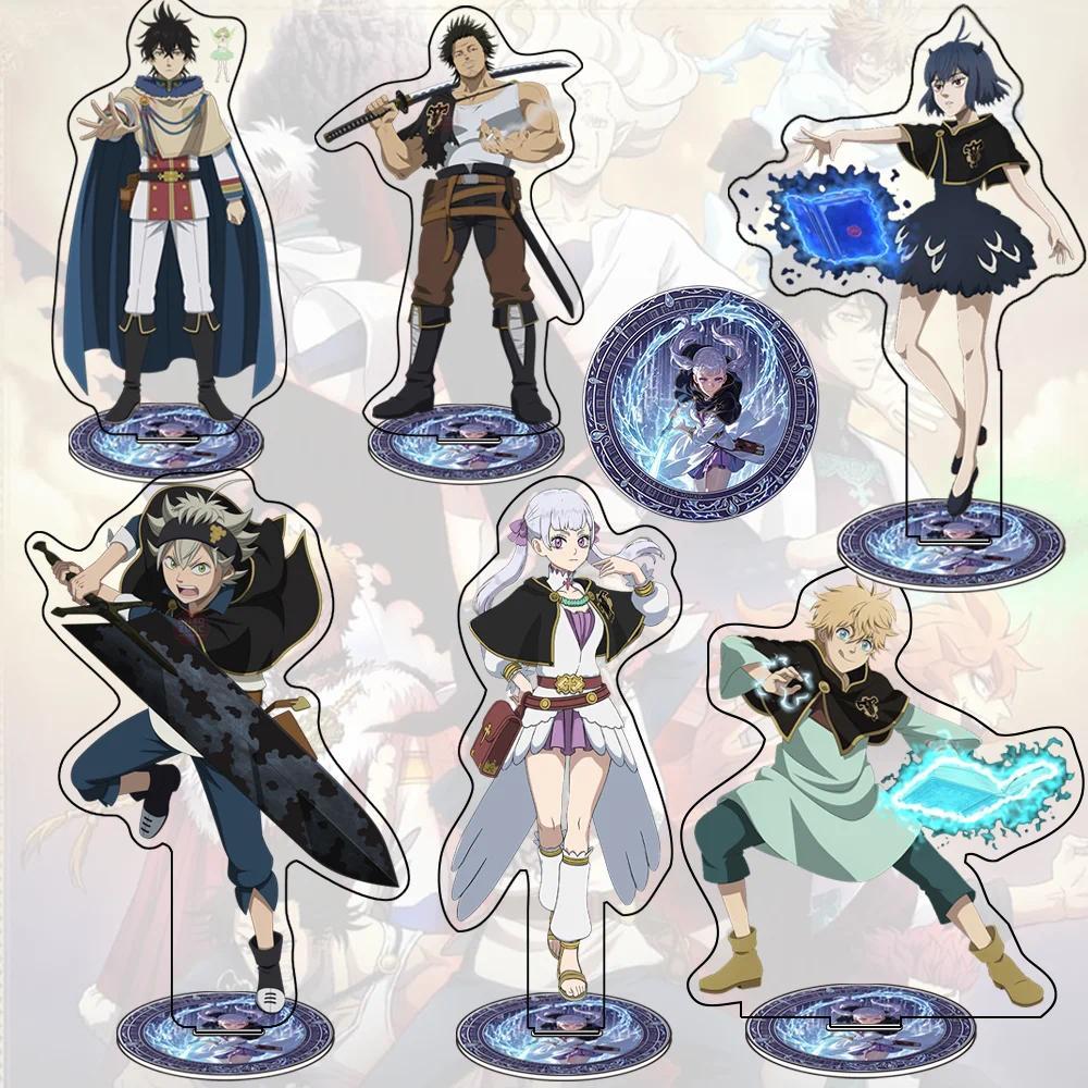 อะนิเมะ Black Clover Asta Yuno Grindberryall Noelle Silva อะคริลิคพวงกุญแจบรรยากาศโต๊ะสําหรับเด็กผู้