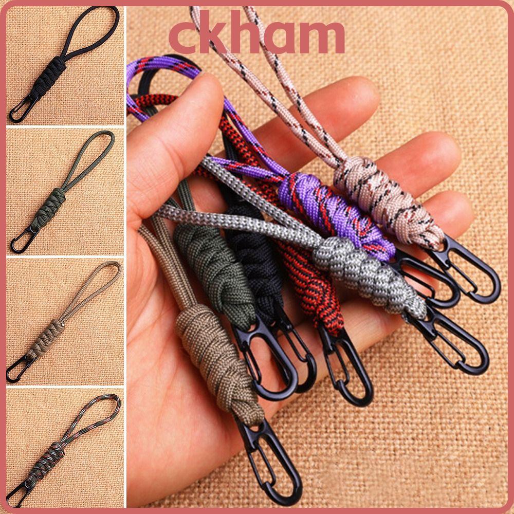 CKHAM พวงกุญแจเอกสารพาราคอร์ด 2 ชิ้น พวงกุญแจความแข็งแรงสูง