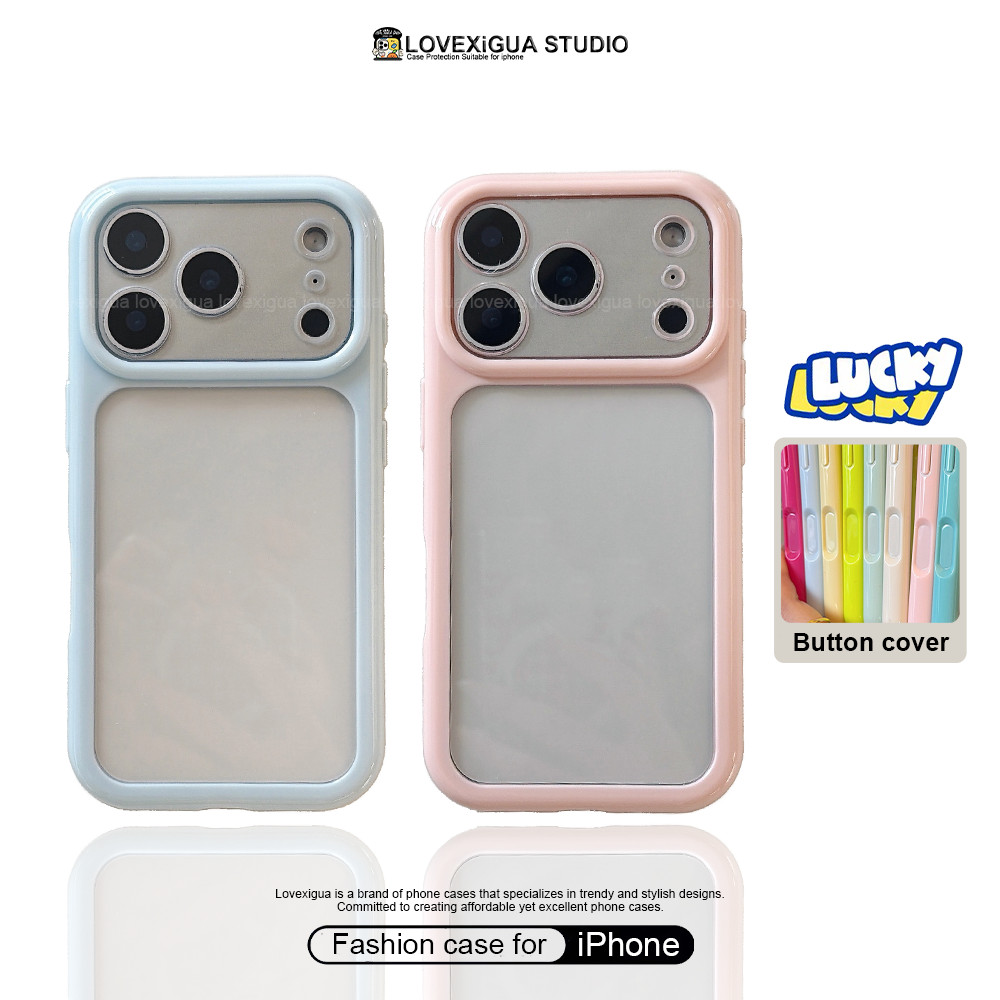Simple โปร่งใสขอบสี Space เคสโทรศัพท์สําหรับ iPhone 17 Pro Max 17 Air 16 Plus 15 14 13 12 11 Pro Max กรณีกันกระแทกป้องกันปกหลัง