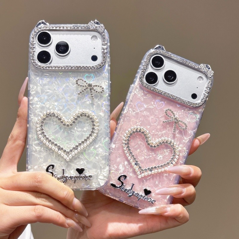 Big Love iPhone 18 pro Max 17 Pro Max 16 Pro Max 15 Pro Max 13 Pro Max 14 Pro Max Case Iphone 13 18 Pro 11 15 16 17 12 Pro Max 14 16 Pro 17 Pro 16 Plus Case กันกระแทก ไรน์สตัน