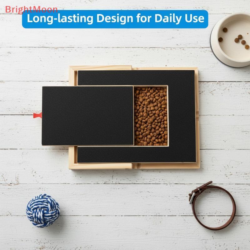 BrightMoon สุนัขเล็บ Scratch Board ไม้สนพื้นผิวความเครียดฟรีเล็บ Filing เครื่องมือสําหรับสุนัขขนาดกลางขนาดเล็ก Home Grooming Nice
