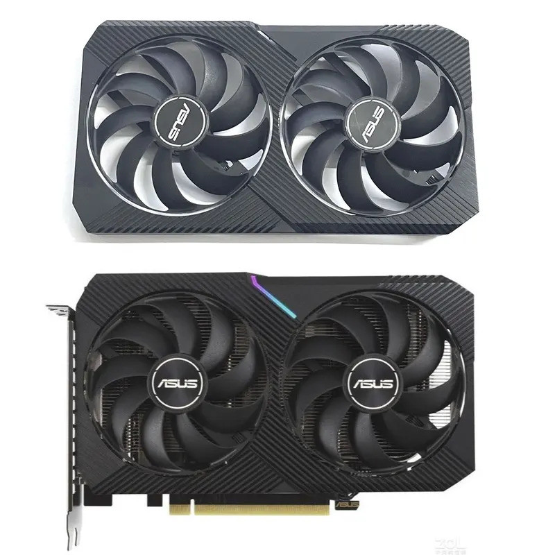 * Original RTX 3060 พัดลม GPU คู่สําหรับ ASUS Dual RTX 3050 3060TI Mini GTX 1650 Mini 1660S Mini RX 