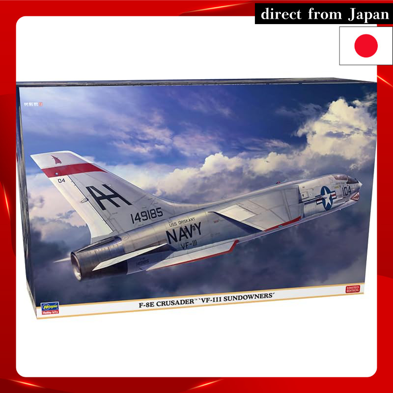 Hasegawa 1/48 U.S. Navy F-8E Crusader VF-111 Sundowners Plastic Model 07524