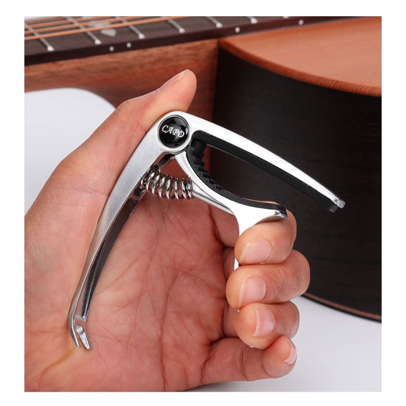 ((ในสต็อก) กีต้าร์โปร่ง Capo กีตาร์ไฟฟ้าโลหะ Capo Ukulele Capo