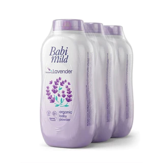 Babi Mild Baby Powder 160 G. Pack 3 / แป้งเด็ก เบบี้มายด์ ขนาด 160 กรัม. แพค3 แป้งฝุ่น / แป้งเด็ก