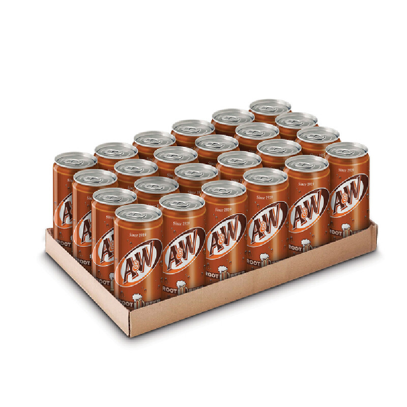 A&W รูทเบียร์ ขนาด 325 มล. (แพ็ค 24 กระป๋อง)