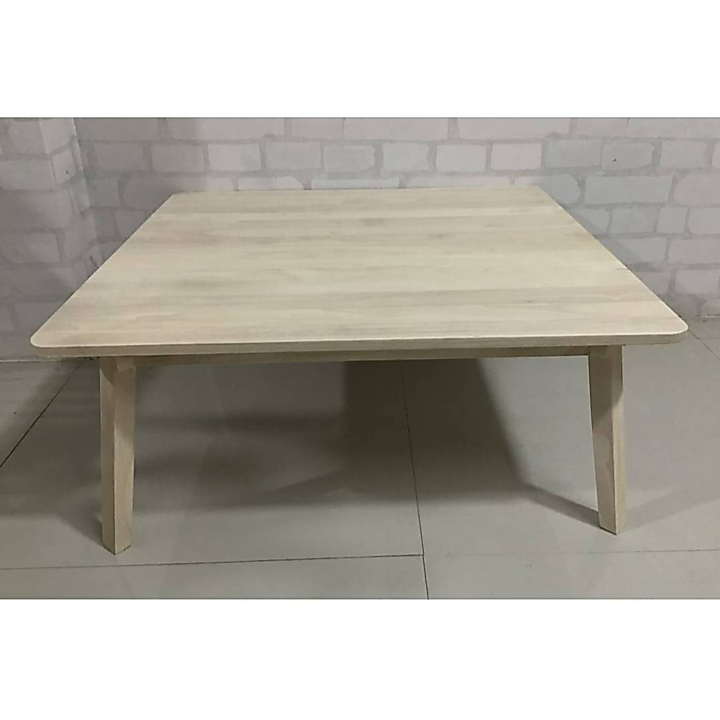 T04 โต๊ะญี่ปุ่นจัตุรัส (ลบมุม)70*70*28 Cm.(หน้าท็อปไม้ไม่จ๊อย)