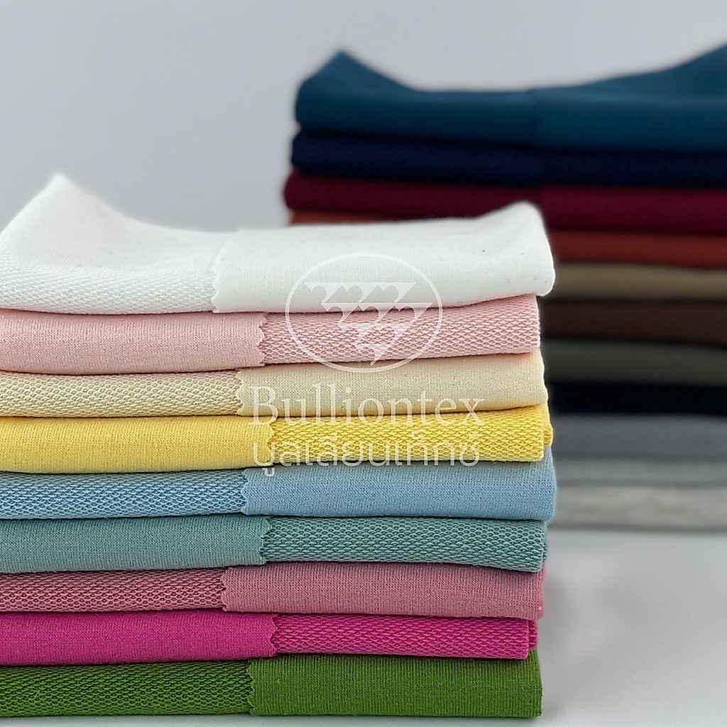 ผ้าคอตตอน เทอร์รี่ Cotton Terry ผ้าเกล็ดปลา ตัดเสื้อยืด ฮู้ด กางเกงวอร์ม ขนาด 1 Kg