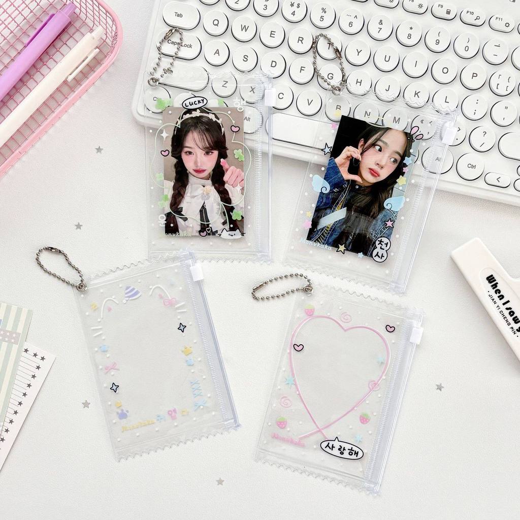 Polka Dot Angel Photocard Card Holder Random Card Holder Holder Gumei Bar Chirp Bag Zipper Bag
